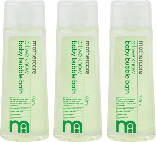 Mothercare All We Know Baby Bubble Bath 100ml (Pack of 3)