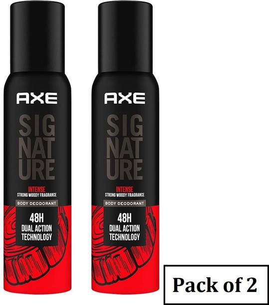 AXE Signature (Intense) _122ml Each - (Pack of 2)SI02 Deodorant Spray  -  For Men