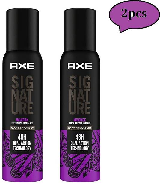 AXE Signature (Maverick) - 122ml Each - 2pcs Deodorant Spray  -  For Men