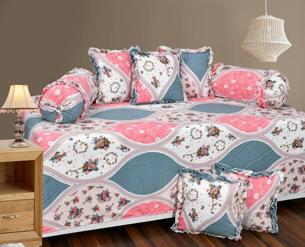 LCF Polycotton Floral Diwan Set