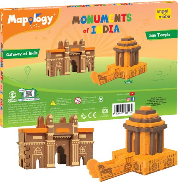 इमागिमके Monuments of India - Sun Temple & Gateway of India - For kids Above 5 Years