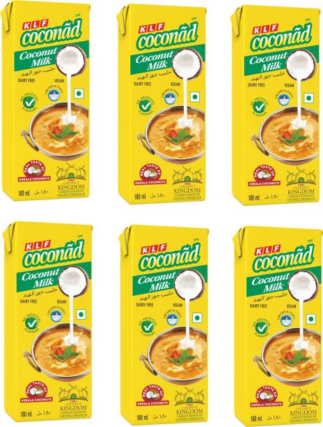 KLF coconad Coconut Milk 180 ML Pack of 6