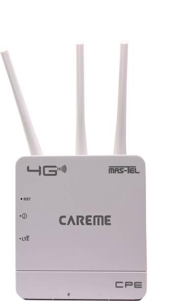 CareME 300Mbps Wireless 4G LTE 4G Router 2.4 GHz, 5 GHz 300 Mbps Wifi Speed Dual Band External Antenna MiFi (Sim Based)