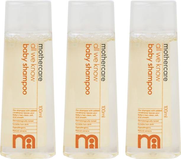 Mothercare All We Know Baby Shampoo 100ml (Pack of 3)