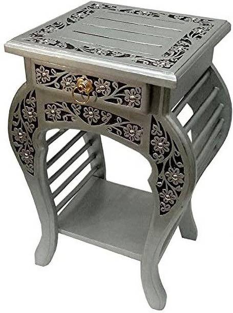 Smarts collection Bedside Table/Night Stand with Drawer/Corner Table/End Table Solid Wood Side Table