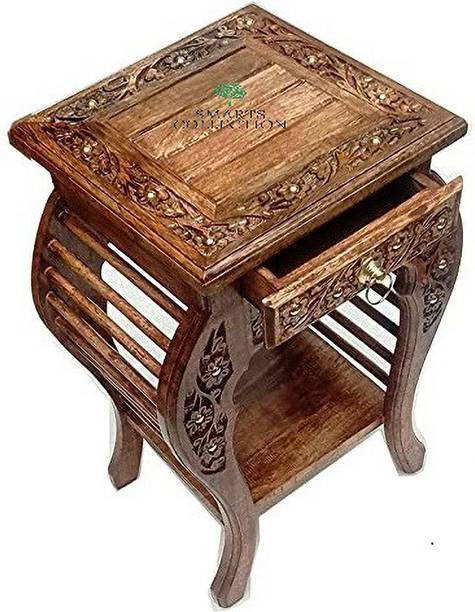 Smarts collection Bedside Table/Night Stand with Drawer/Corner Table/End Table Solid Wood Side Table
