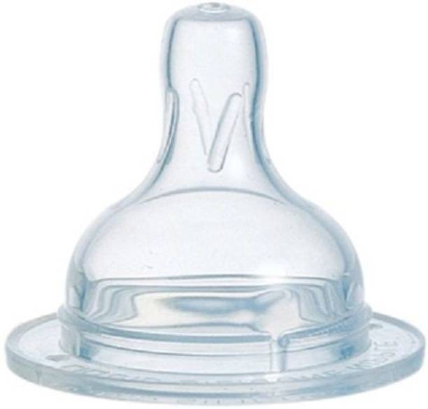 naughty kidz Natural Wide Neck Nipple for Feeding Bottle's (Pack of 1 Nipple) Variable Flow Nipple