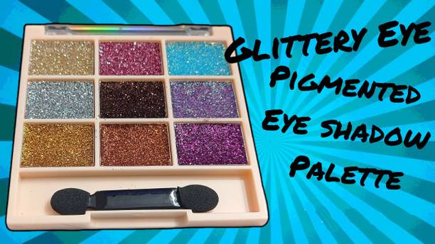 YAWI Best Glitter Eyeshadow Palette Shimmer Ultra Pigmented Makeup Eye Shadow 10 g