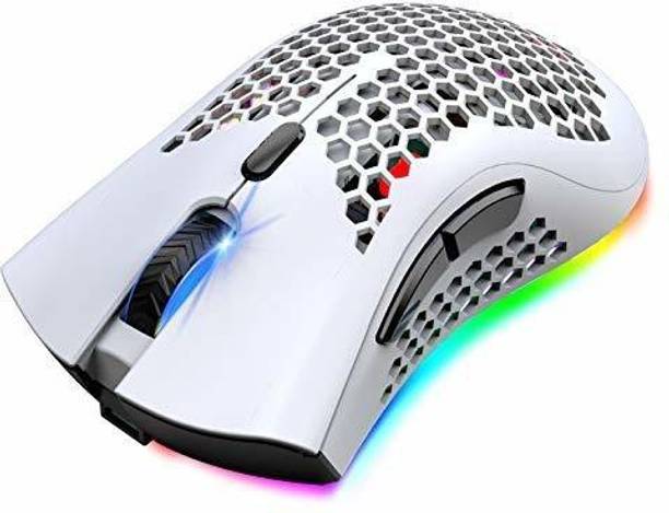 Etzin Wireless Gaming Mouse USB Receiver for PC Mac Gamer (White) Wireless Ambidextrous Laser  Gaming Mouse  with Bluetooth