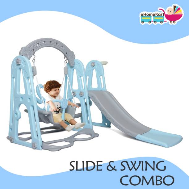 Ehomekart Garden Slide and Swing Combo for Kids - Playgro Garden Slider Combo (Slide Cum Swing Combo) - 155 x 119 x 104 cm