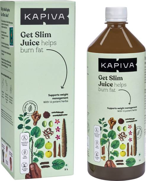 Kapiva Get Slim Juice | Helps Burn Fat Naturally | Goodness of 12 Ayurvedic Herbs | Weight Management & Digestion Stimulation