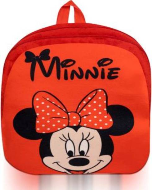 DTSM Collection Red Minnie Bag Kids Cute Cartoon Art School Bag High Quality Material School Bag