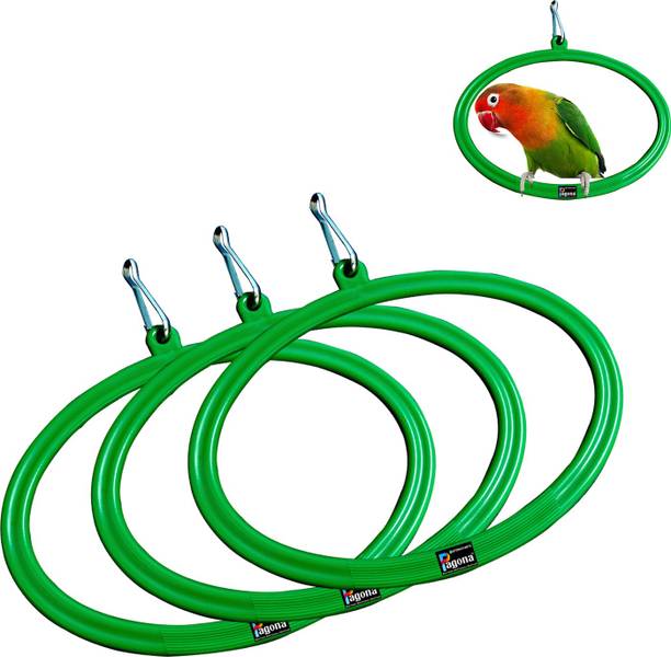 Pagona Elliptical Swing Bird Toys Bird Play Stand