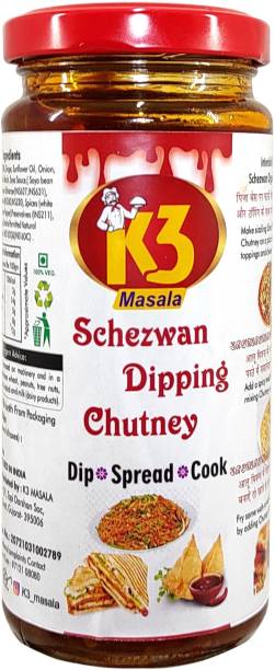 K3 Masala Schezwan Dipping Chutney Dip/Spread/Cook 250gm Chutney Paste