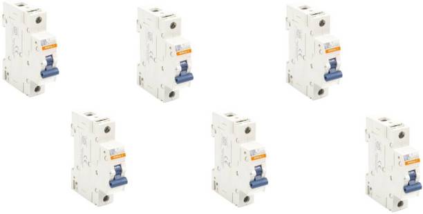 C&S B Curve MCB 6 AMP B Curve 6 AMP MCB B6 - Pack of 6 MCB