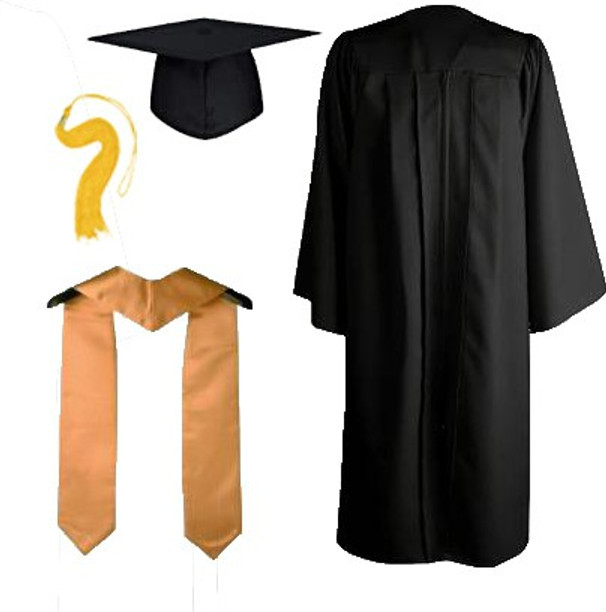 Black cap and gown outfits Clearance