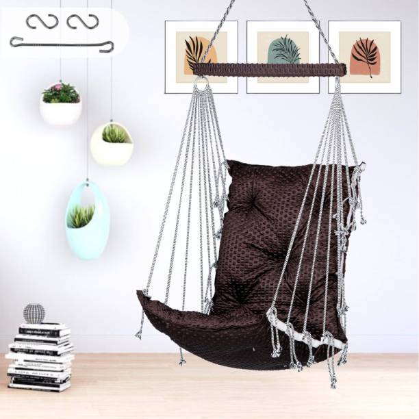 Flipkart Perfect Homes Studio Swing for Adults, Swing for Home, Jhula Indoor, Hammock Swing for Garden Outdoor Cotton Large Swing