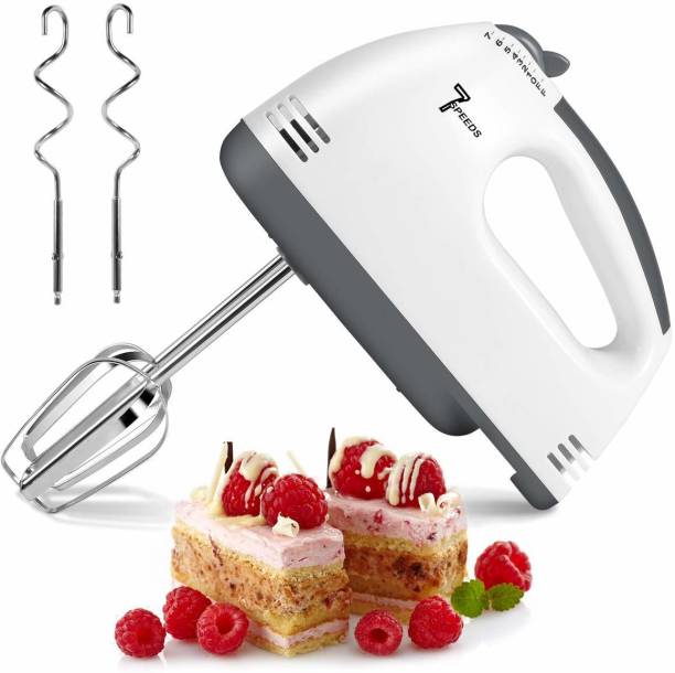 krenz Electric Hand Mixer / Hand Blender for Ice-cream, Whisker, Egg beater with Stainless Steel Attachments 260 W Hand Blender