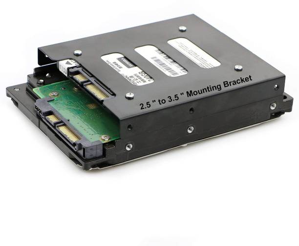 RuhZa 2.5" to 3.5" SSD HDD Metal Adapter Mounting Bracket Hard Drive Holder Tray Expansion Card