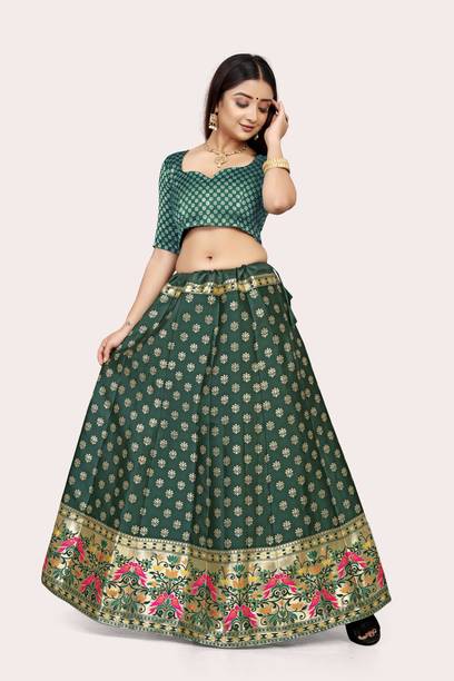DISHWA Self Design Semi Stitched Lehenga Choli - Image 4