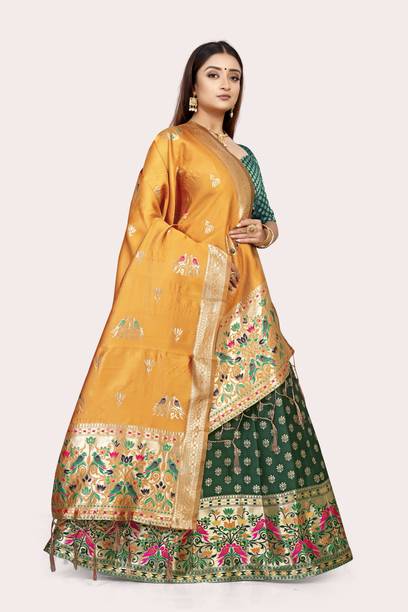 DISHWA Self Design Semi Stitched Lehenga Choli - Image 3