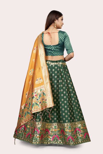 DISHWA Self Design Semi Stitched Lehenga Choli - Image 2