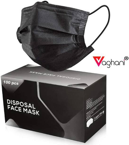 Vaghani 3 Ply Surgical CE-2022 Premium Quality 100 Pcs Surgical Mask With Melt Blown Fabric Layer