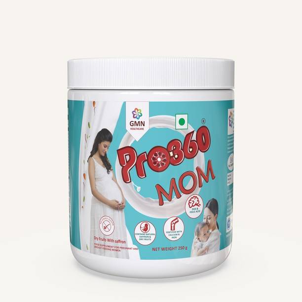 PRO360 MOM Pregnancy Protein Powder Nutrition for Pregnant Women and Breastfeeding/Lactating Mothers - Dry fruits with Saffron