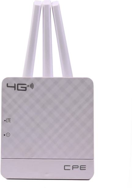 CANRON CPE990 300Mbps Plug and Play Wireless 4G LTE 4G Router 2.4 GHz, 5 GHz 300 Mbps Wifi Speed Dual Band External Antenna MiFi (Sim Based)