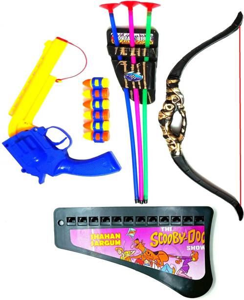 Dynamic Retail Global Gun Toys for Boys With Bullets, Archery Bow & Arrows, Blaster Guns & Darts Nfd80 Bows & Arrows