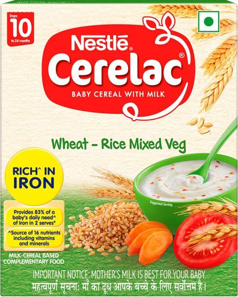 Nestle Cerelac Wheat-Rice Mixed Vegetable Cereal