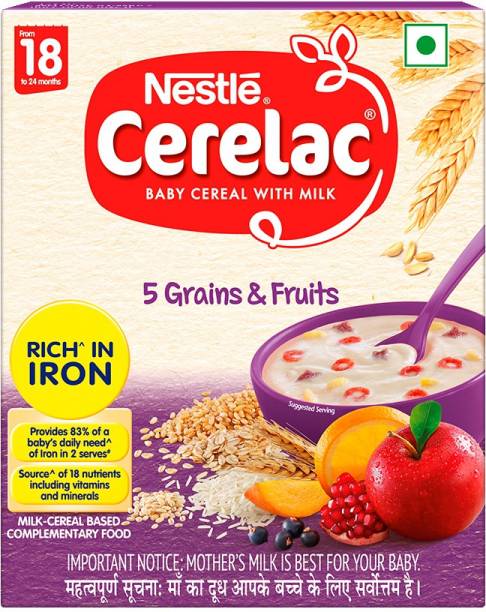 Nestle Cerelac 5 Grains & Fruits Cereal
