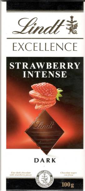 LINDT EXCELLENCE STRAWBERRY DARK CHOCOLATE IMPORTED Bar