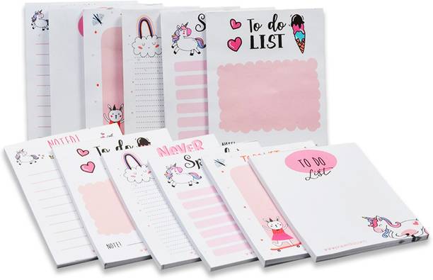 Flipkart SmartBuy Collections to Do List Notepad, Tear-Off Pad, Memo Pad for Notes Pocket-size Note Pad NO 50 Pages