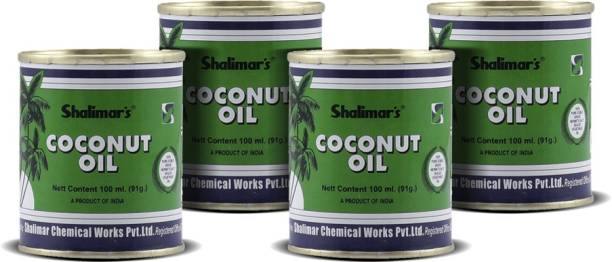 shalimar's Coconut Oil Tin 100ml pack of 4 Hair Oil