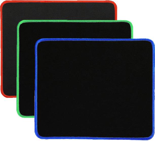 NIGSUR [3 Pack] Silk-Gliding Gaming Mouse Pad (Red,Green,Blue) Mousepad
