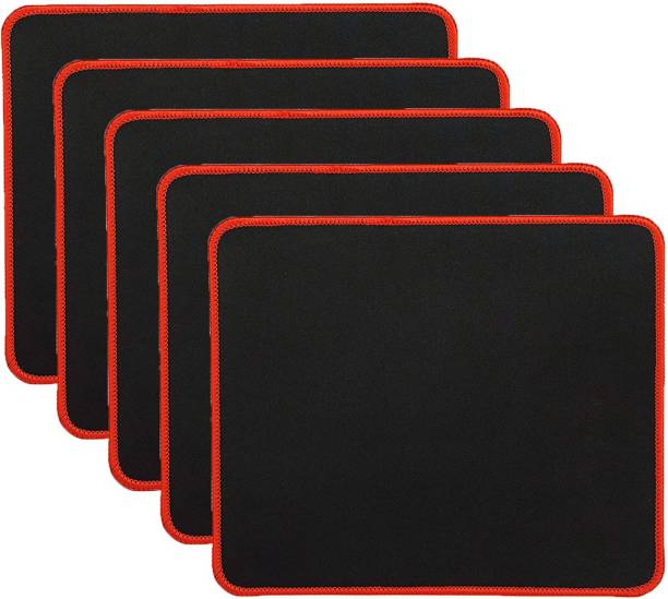 NIGSUR [5 Pack] Silk-Gliding Gaming Mouse Pad Red Mousepad