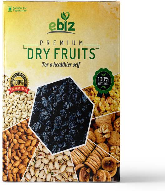 eBiz Premium Afghani Seedless Black Raisins / Kali Kishmish / Dry Fruits Kismis Raisins