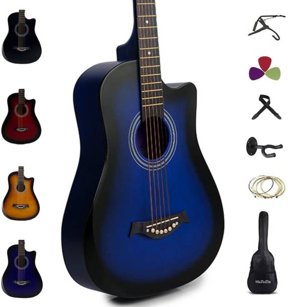 Medellin Acoustic Guitar Blue Burst Carbon fiber body (Free Online Learning Course) Acoustic Guitar Linden Wood Rosewood