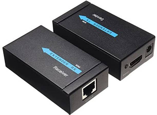 Etzin HDMI Cable 0 m HDMI Extender Over Single Cat 5E/6 60M Support Full HD 1080P 3D