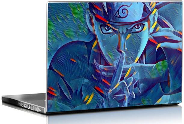PIXELARTZ Laptop Skin Naruto HD Quality 15.6 Inches Multi Colour (8051) Vinyl Laptop Decal 15.6