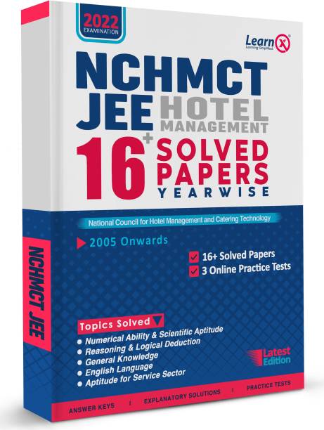 NCHMCT JEE Hotel Management Entrance Solved Papers (Yearwise) With 3 Online Practice Tests