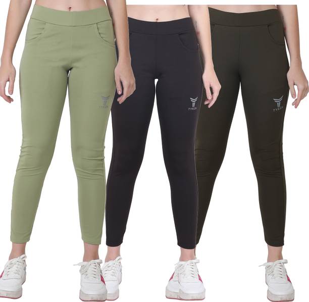 TYKUN Solid Women Multicolor Tights