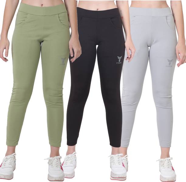 TYKUN Solid Women Multicolor Tights