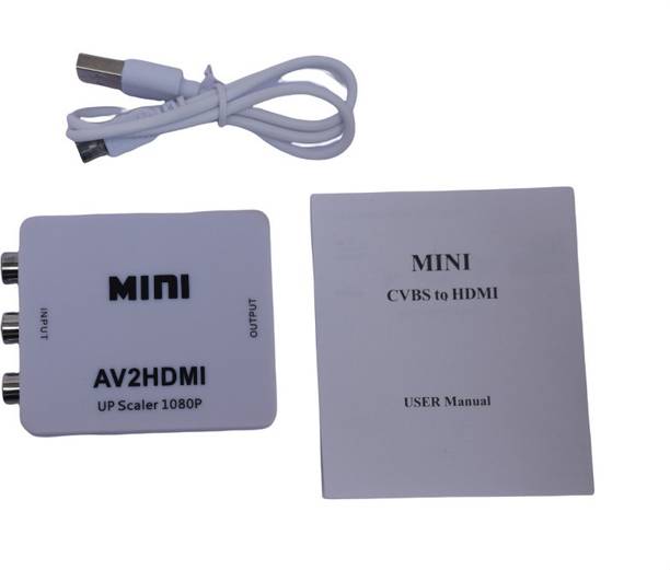 VSDHANDA  TV-out Cable AV RCA to HDMI Video Converter Adapter Full HD 720/1080p