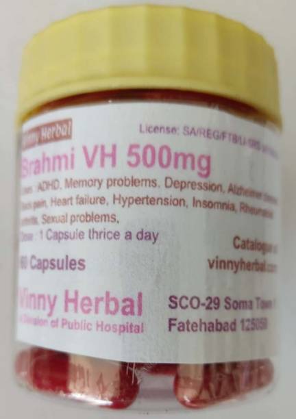 Vinny Herbal Brahmi VH 500mg Capsules