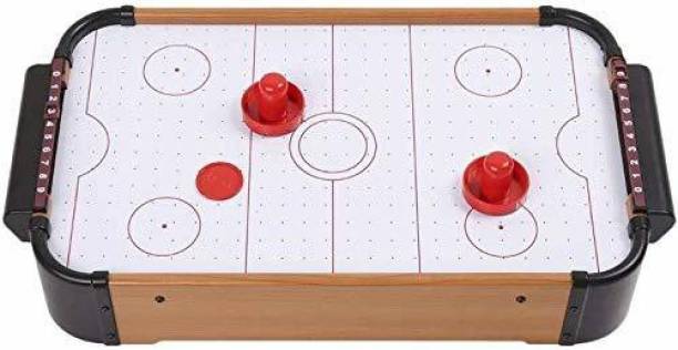 RVM Toys 51 cm Wooden Indoor Air Hockey Game Table Ice Hockey Toy Kids (Battery Powered) Air Hockey Table