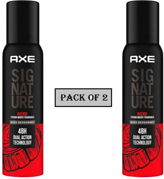 AXE Signature (Intense) - 122ml Each - 2pcs (SI03) Deodorant Spray  -  For Men