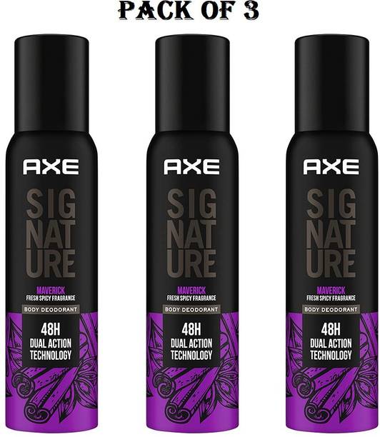 AXE Signature (Maverick) *122ml Each (Pack of 3)-sm02 Deodorant Spray  -  For Men