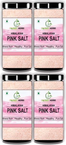Hobby Herbs Himalayan Pink Salt 4Kg | Rock Salt Powder | Healthy Salt for weight loss Himalayan Pink Salt